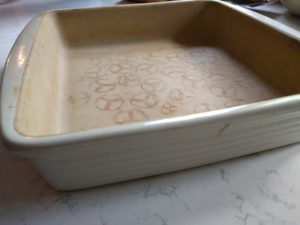 Square baking dish